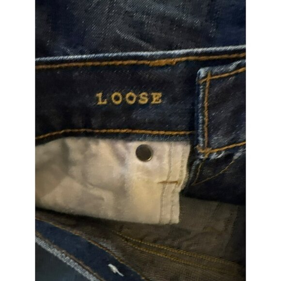 American Eagle Men's Dark Wash Loose Jeans Size 32/32 - Picture 4 of 10